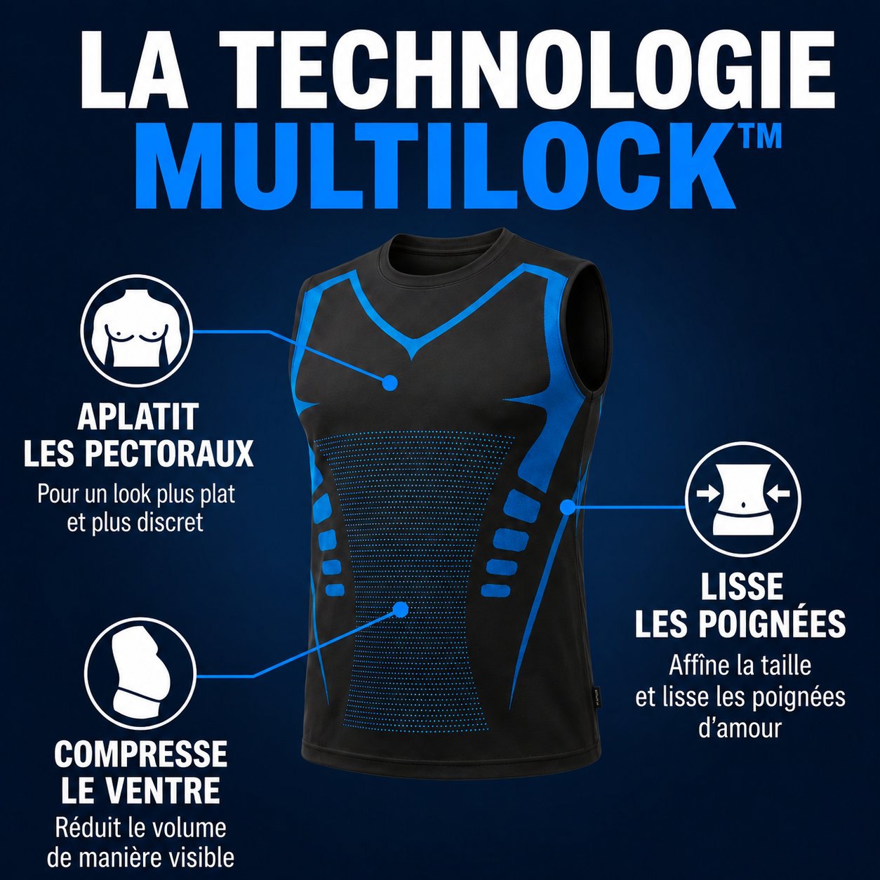 T-Shirt de Compression Triple Zone AlphaCore™