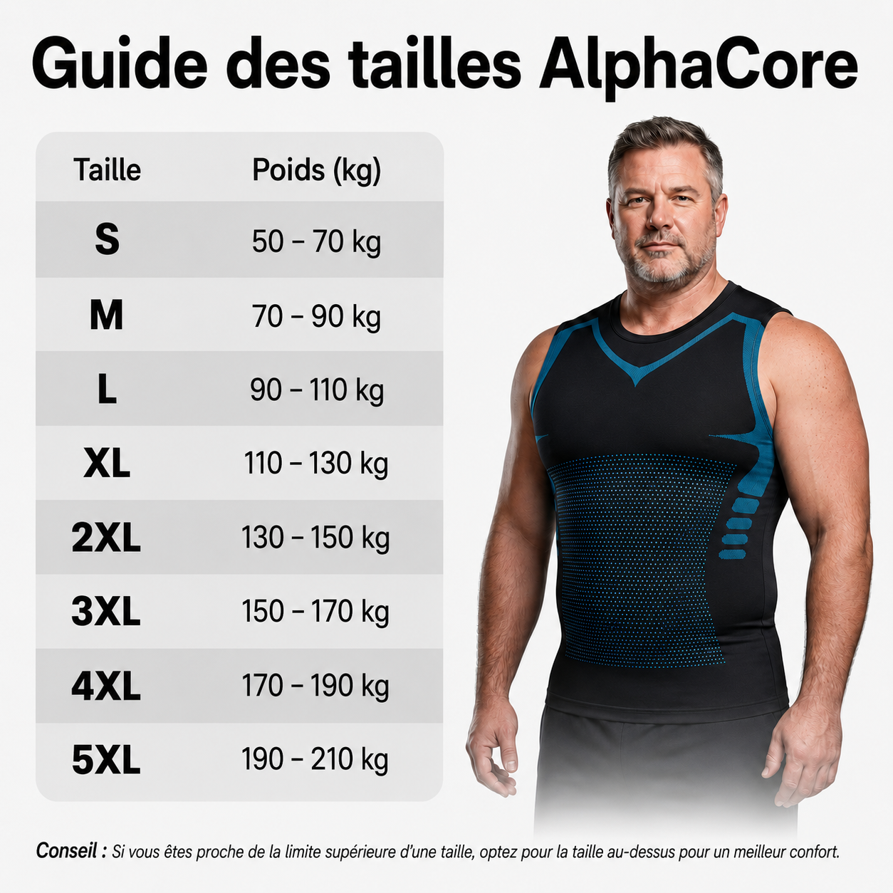 T-Shirt de Compression Triple Zone AlphaCore™